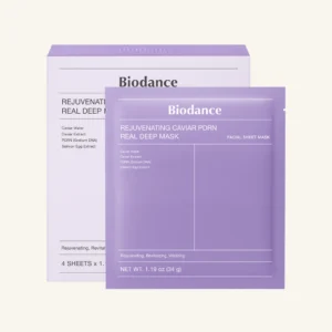 Biodance – Rejuvenating Caviar PDRN Real Deep Mask (34g × 4pcs)
