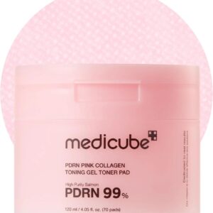 Medicube - PDRN Pink Collagen Toning Gel Toner Pad, 120ml (70pcs)
