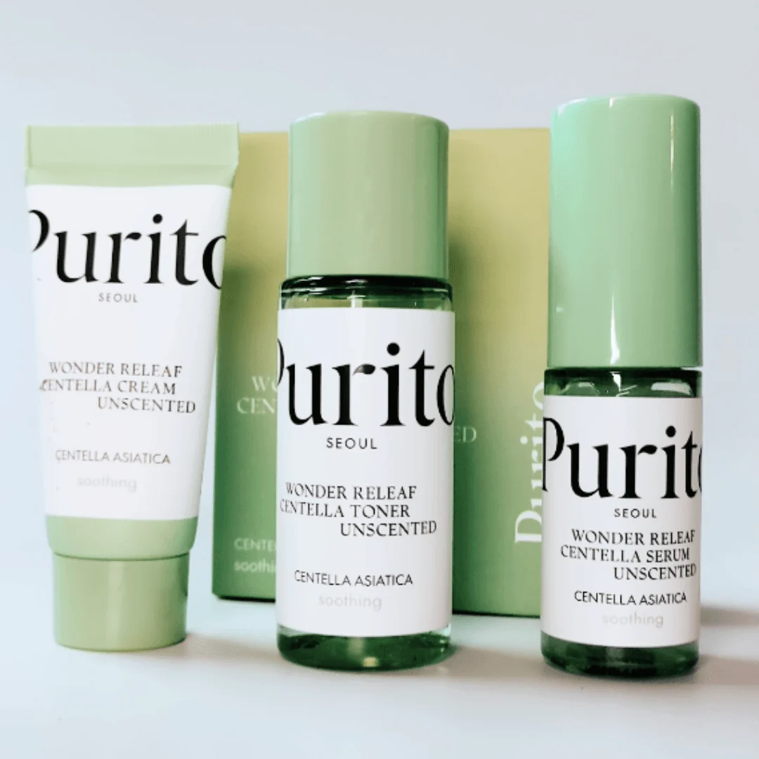 PURITO - Wonder Releaf Centella Mini Kit Unscented, 3 PCs - Image 2